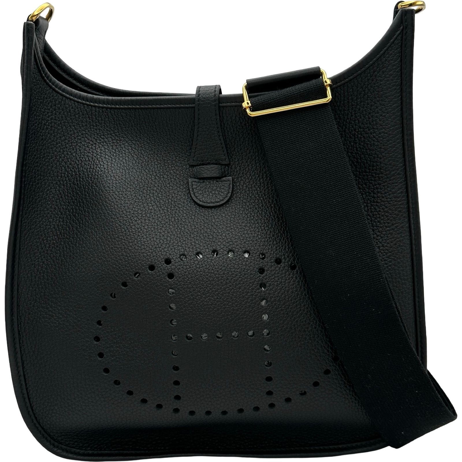 エルメス HERMES エヴリン3 PM Y刻印 ブラック ゴールド金具 トリヨン レディース ショルダーバッグ