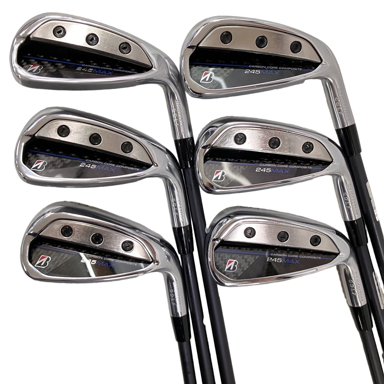 BRIDGESTONE 245 MAX VANQUISH BS50i フレックスR アイアン 6-9.P1.P2 6本セット ゴルフ スポーツ 中古 良好 H11315640