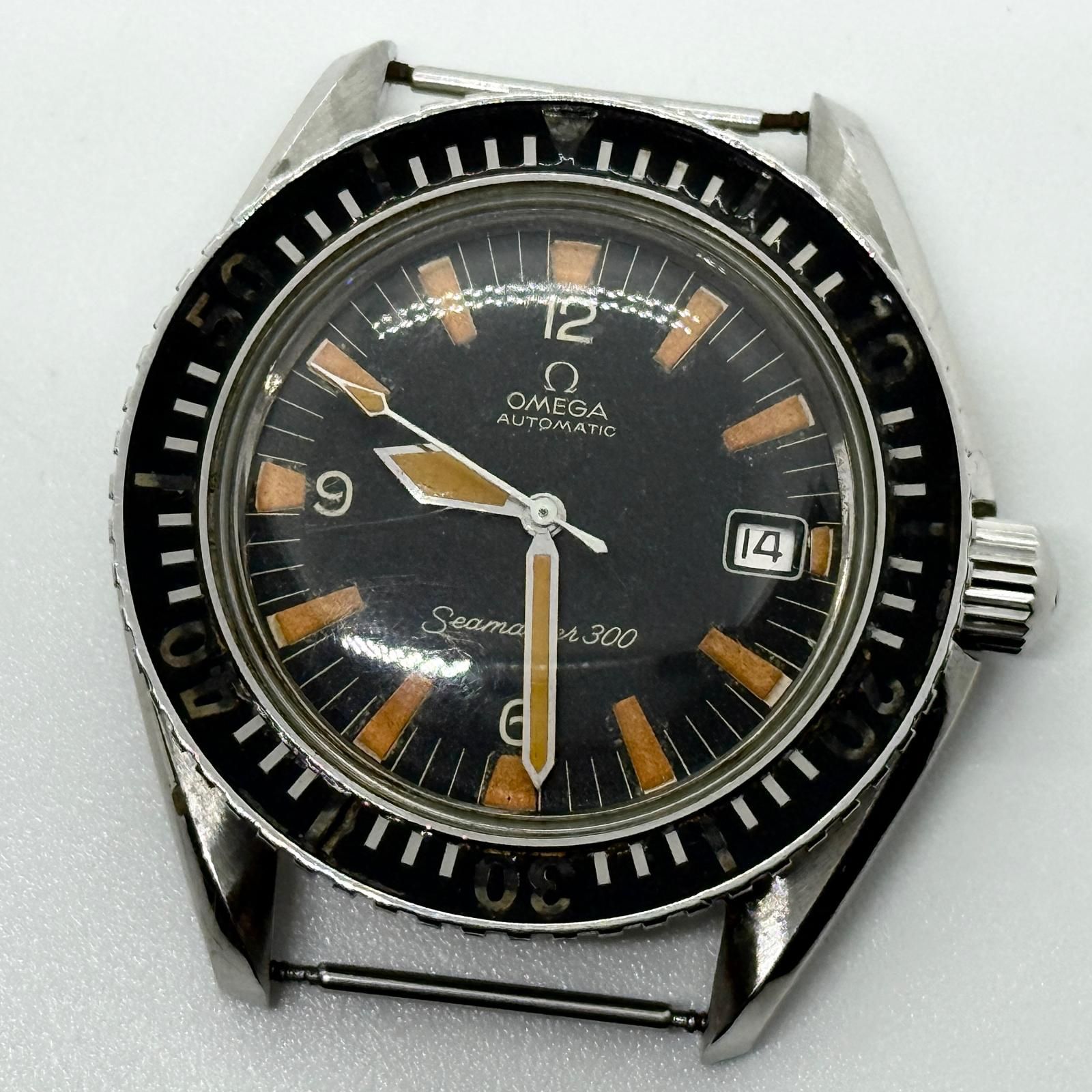 OMEGA オメガ SEAMASTER シーマスター 300m Cal565 166.024 ブラック AT メンズ 腕時計 稼働品