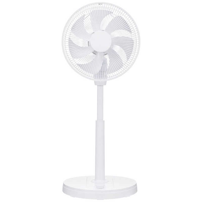 【新品未使用】【未開梱】ユアサ 扇風機 DCモーター搭載 (省エネタイプ) 自動首振り機能あり 30cm リモコン付き ホワイト YKT-D3423GFR-W
