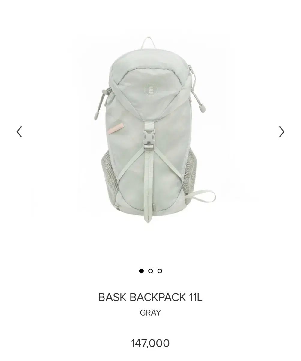 MINITMUTE バスク バックパック 11L グレー/BASK BACKPACK 11L