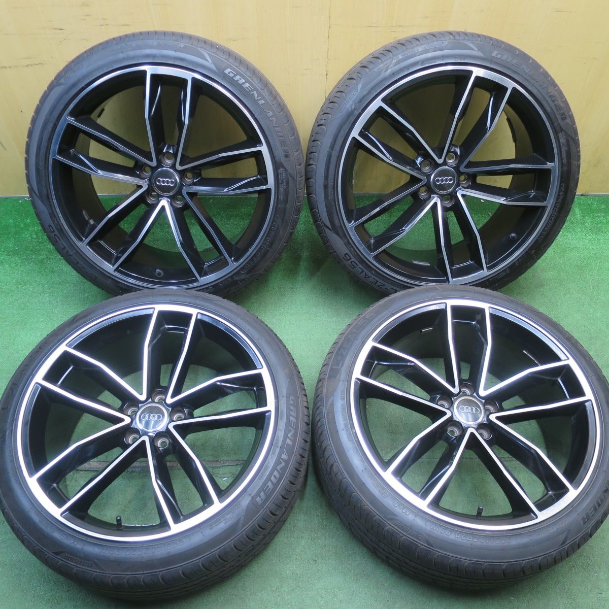 バリ溝！23年！9.5分★アウディ 等 245/40R20 グリンランダー L-ZEAL56 社外 アルミ 20インチ PCD112/5H★6052205NJノ