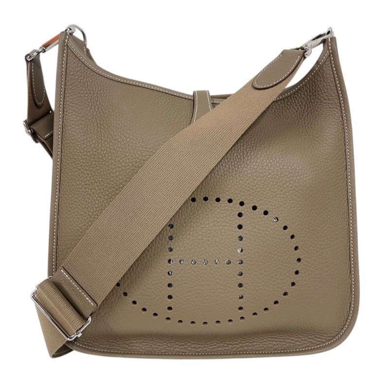 エルメス HERMES エヴリン3PM W刻印　(2024年製) エトゥープ　シルバー金具 トリヨンクレマンス レディース ショルダーバッグ
