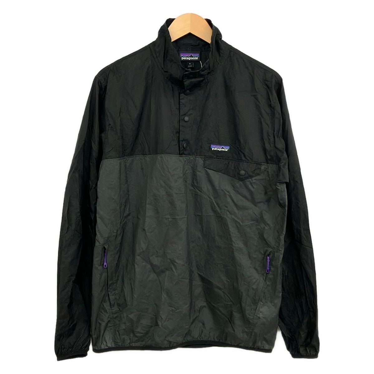 Patagonia(パタゴニア) ブルゾン サイズM メンズ美品 - 黒×ダークグレー 長袖/春/秋