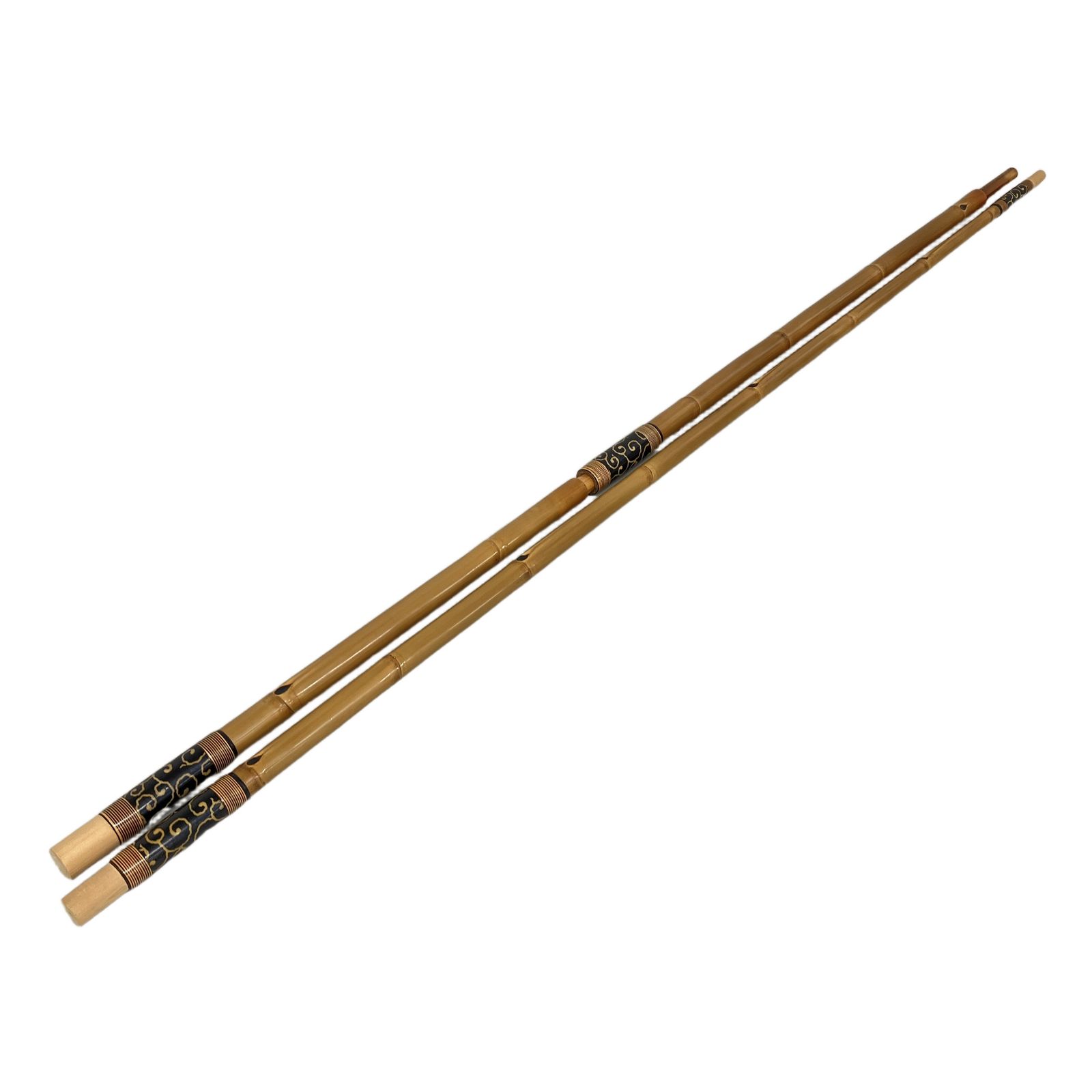 山伏 竿掛け 二本物 釣具 和竿 中古 K11324302