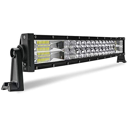 LED作業灯 144W 22インチ LEDライトバー 車 曲がった 12V 24V兼用 広角狭角発光 6000k 22000LM IP68 防水LEDワークライト LED投光器 車角形 ATV/SUV/トラック用品 現場作業 汎用作業灯 車外 feb439e4