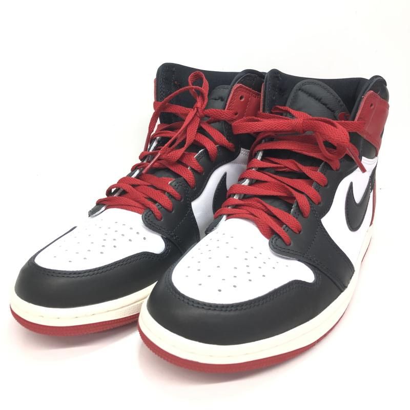【中古】NIKE AIR JORDAN1 Retro High OG Black Toe Reimagined DZ5485-106 27.5cm 黒赤[66]