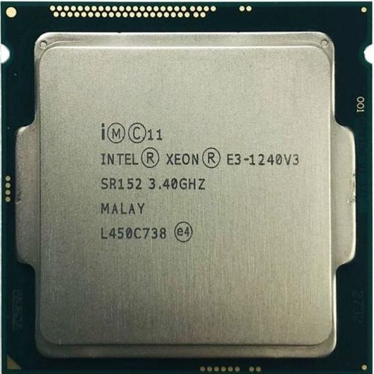 2個セット Intel Xeon E3-1240 v3 SR152 4C 3.4GHz 8MB 80W LGA1150