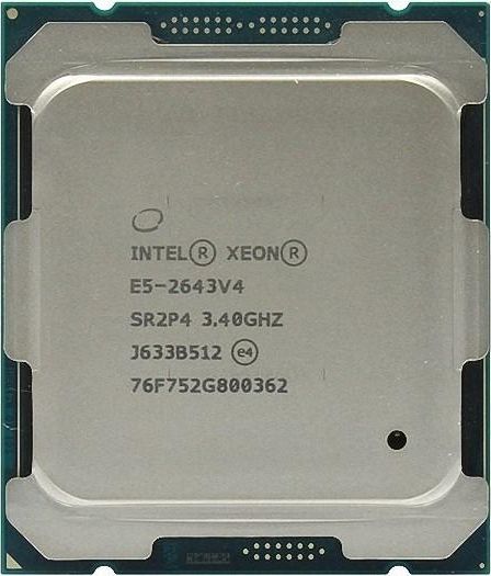 2個セット Intel Xeon E5-2643 v4 SR2P4 6C 3.4GHz LGA2011-3 20MB 135W DDR4-2400