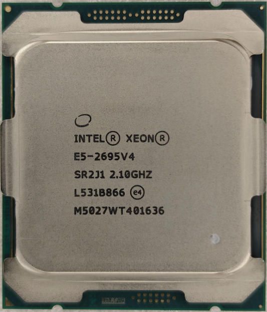 2個セット Intel Xeon E5-2695 v4 SR2J1 18C 2.1GHz LGA2011-3 45MB 120W DDR4-2400