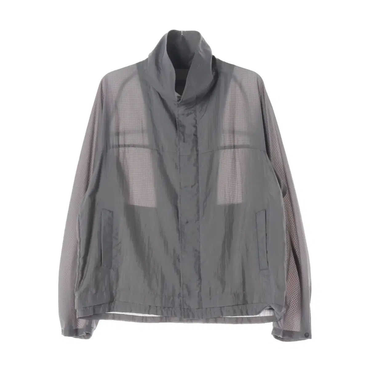 Hatchingroom 23FW ナイロン オーバーサイズ シャツ ジャケット ウインドブレーカー