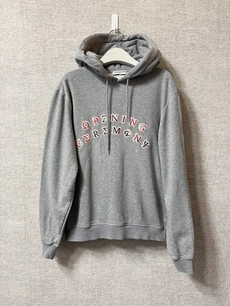 オープニング プロジェク セレモニー グレー WHO フードTシャツ