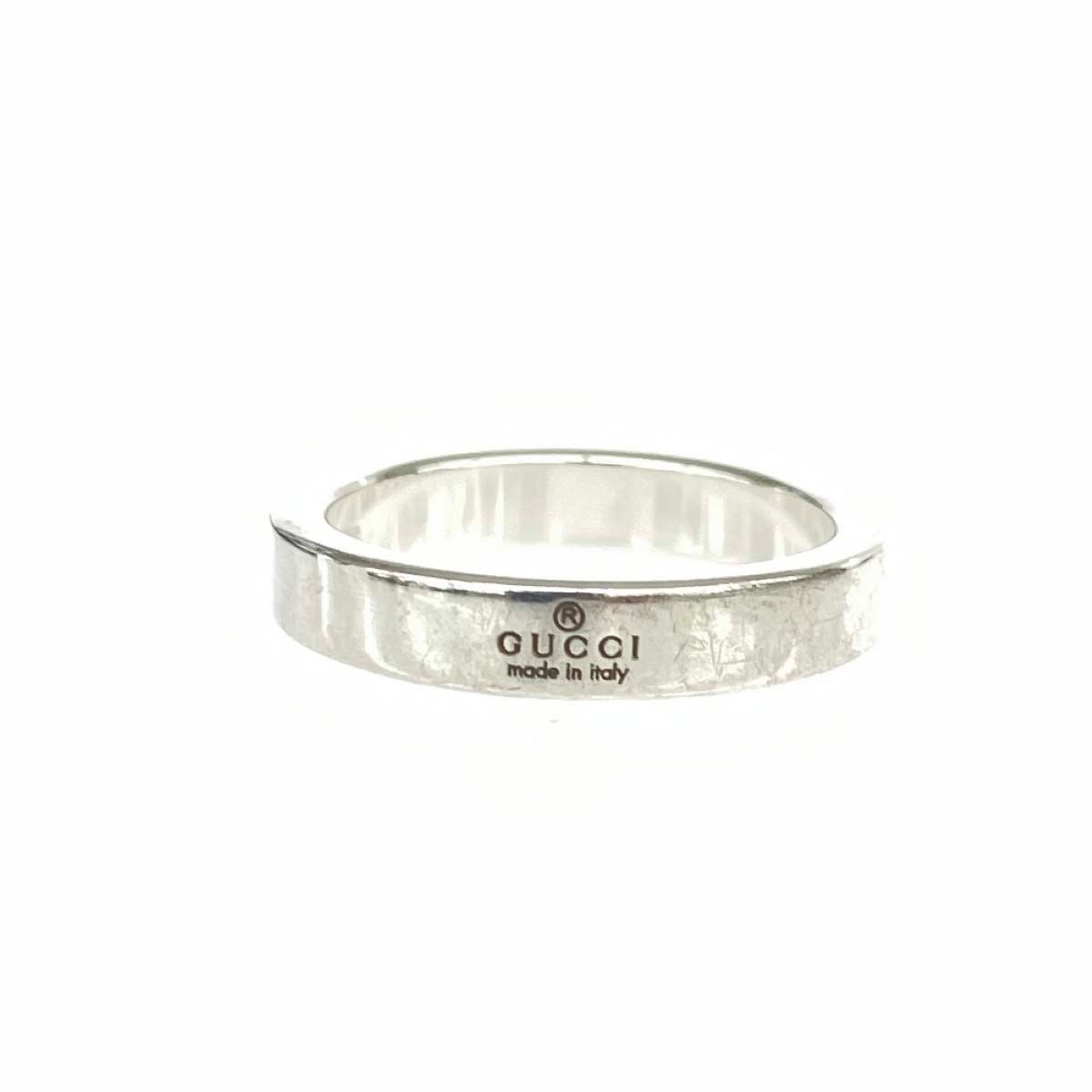 GUCCI グッチ SVリング ダイアゴナル/インターロッキングG シルバー