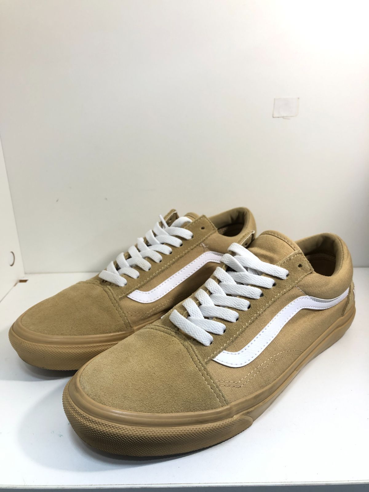 046080 VANS WINDANDSEA old skool スニーカー 26.5cm ベージュ スエード スウェード スニーカー oldskool オールドスクール WIND AND SEA ウィンダンシー バンズ
