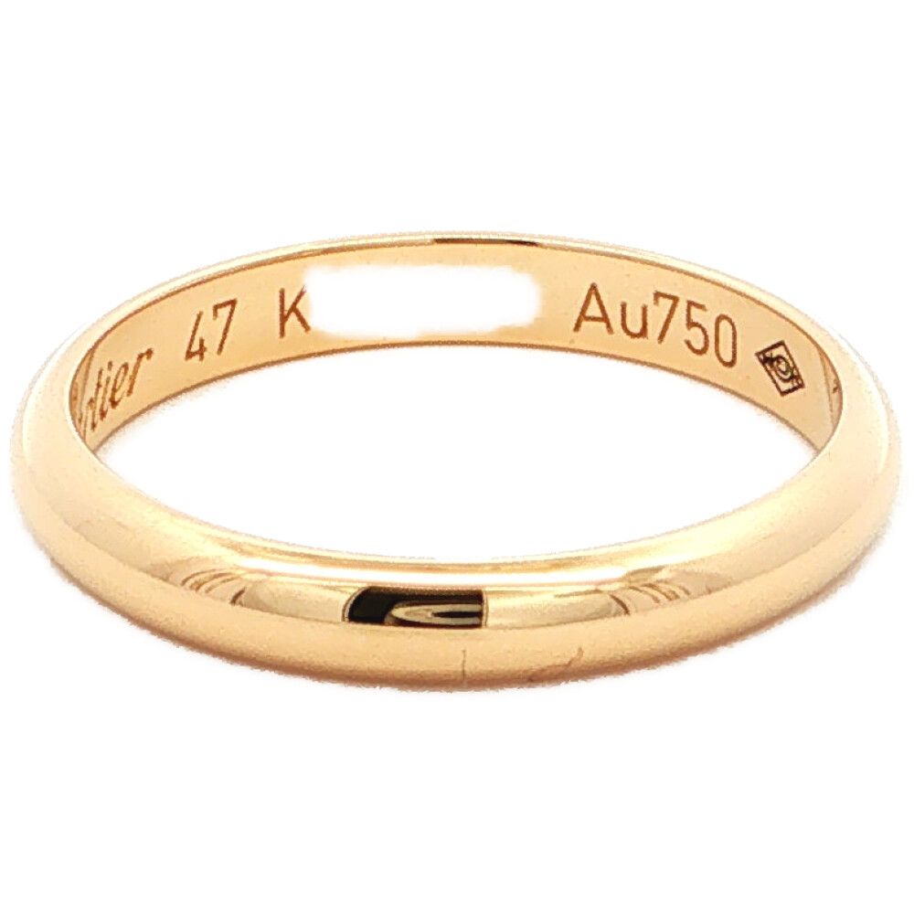 Cartier カルティエ ウェディングバンドリング 指輪 K18YG/750-1.9g 7 