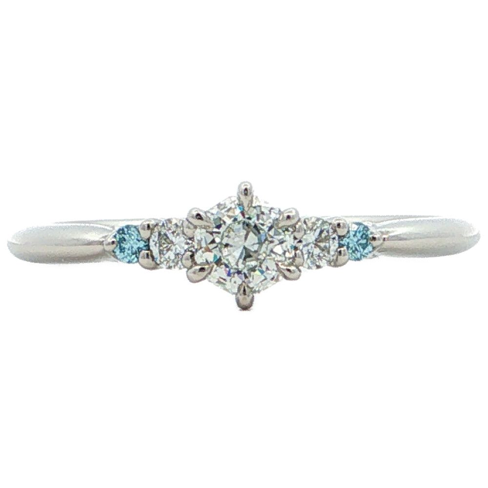 0.21ct 0.088ct K-uno ケイウノ DISNEY ディズニー ダイヤモンドリング 指輪 Pt950-2.8g 10号/#50 プラチナ 【♀】【S】【レディース】★■615509【中古】