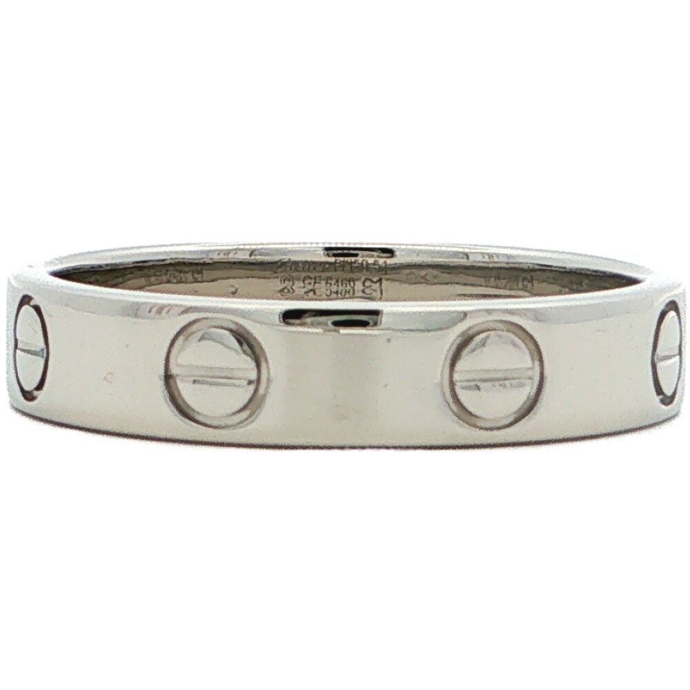 最終お値下げ❣️ 未使用❣️ カルティエ　ミニラブリング　Pt950 47 Cartier カルティエ ミニラブリング 指輪 Pt950-5.0g 11号 #51