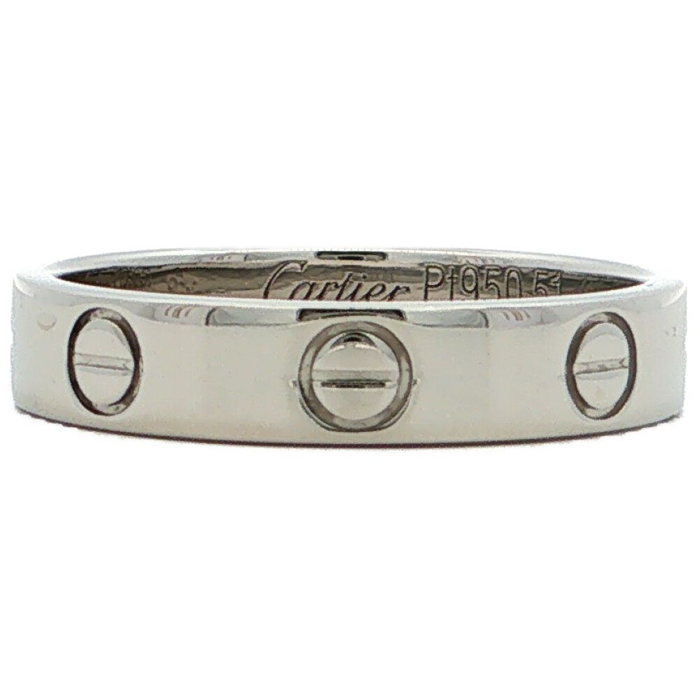 Cartier カルティエ ミニラブリング 指輪 Pt950-5.0g 11号 #51