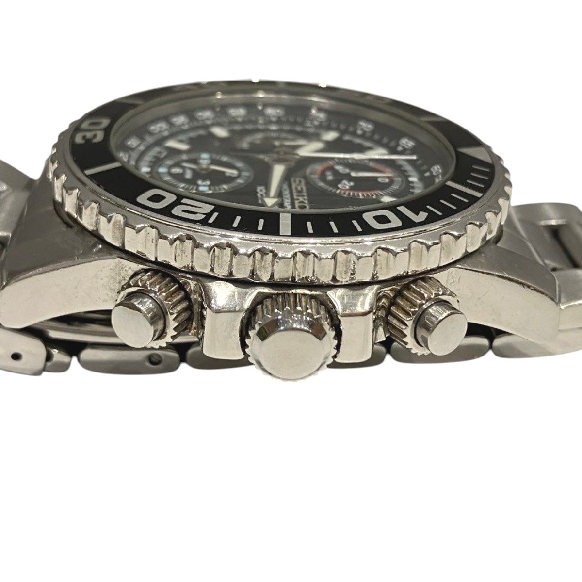 セイコー SEIKO ダイバーズ クロノグラフ 腕時計 総重量約137.2g SS