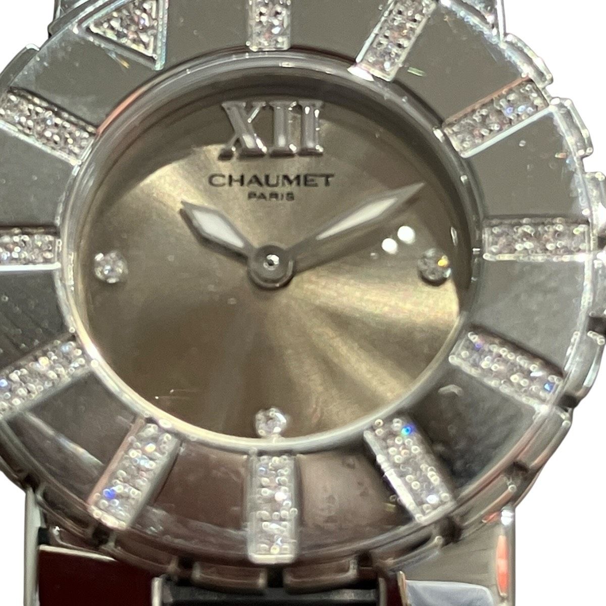 ショーメ Chaumet クラスワン 腕時計 総重量約45.8g SS ラバー クオーツ シルバー文字盤 W06202-16A レディース