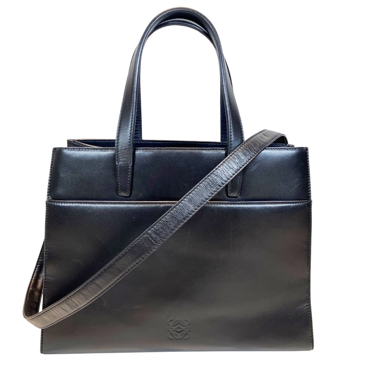 ロエベ LOEWE 2Way ハンドバッグ アナグラム ハンドバッグ レザー レディース