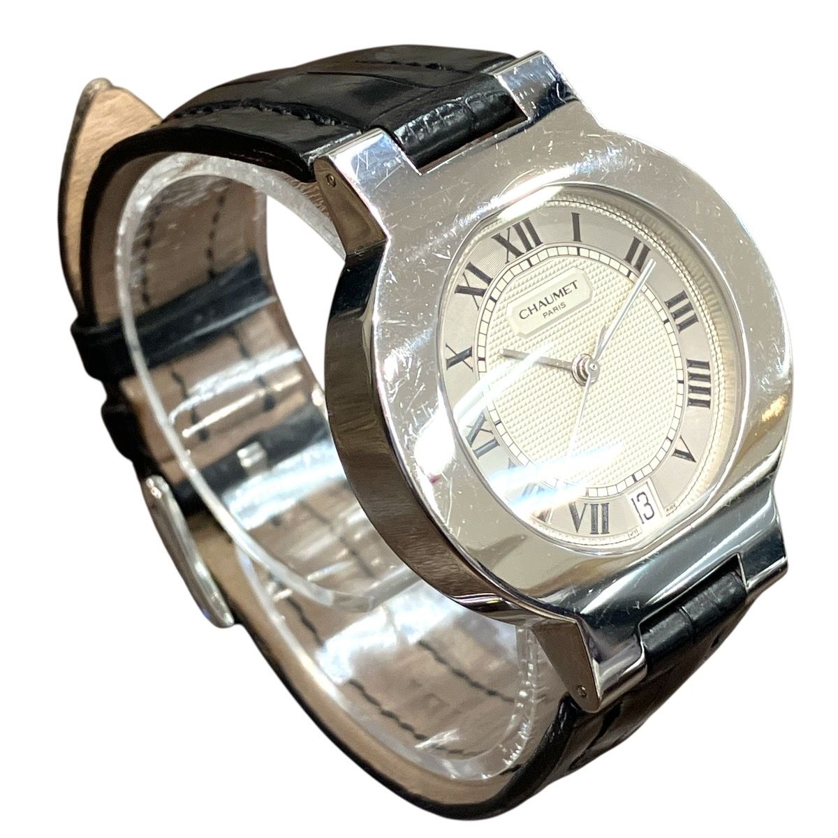 ショーメ Chaumet ロンドシリーズ 3針ラウンドフェイス 腕時計 総重量 