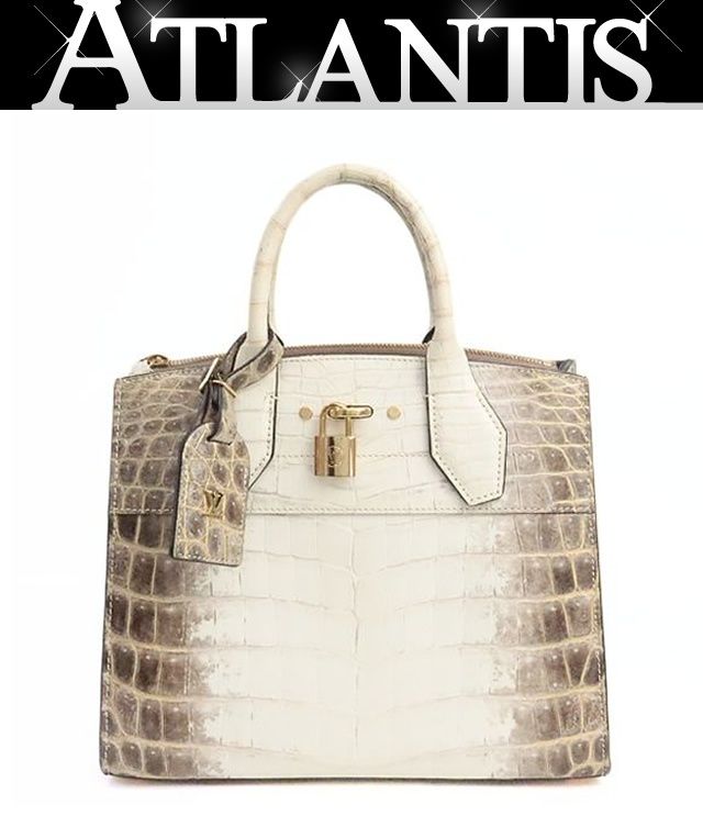 【広尾店】美品 ルイヴィトン Louis Vuitton シティスティーマーPM ハンドバッグ クロコダイル サハラ G金具 N98075 【19307】