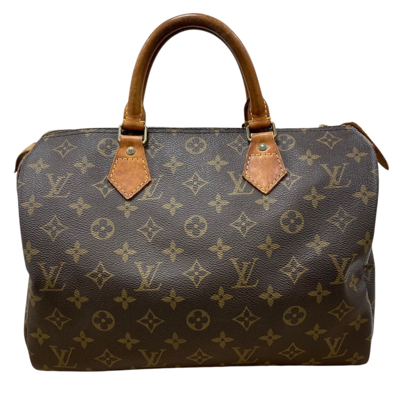 LOUIS VUITTON ルイ・ヴィトン モノグラム スピーディ30 M41526 PVC ブラウン ハンドバッグ キングラム[01]
