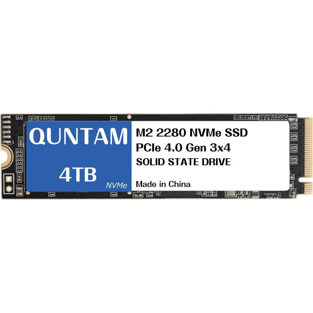 QUNTAM NVMe M.2 2280 4TB PCIe3.0 Gen3x4 3D NAND SSD Read:MAX3500MBs Write:MAX3000MBs ノートパソコン/デスクトップパソコン 内蔵ソリッドステートドライブ