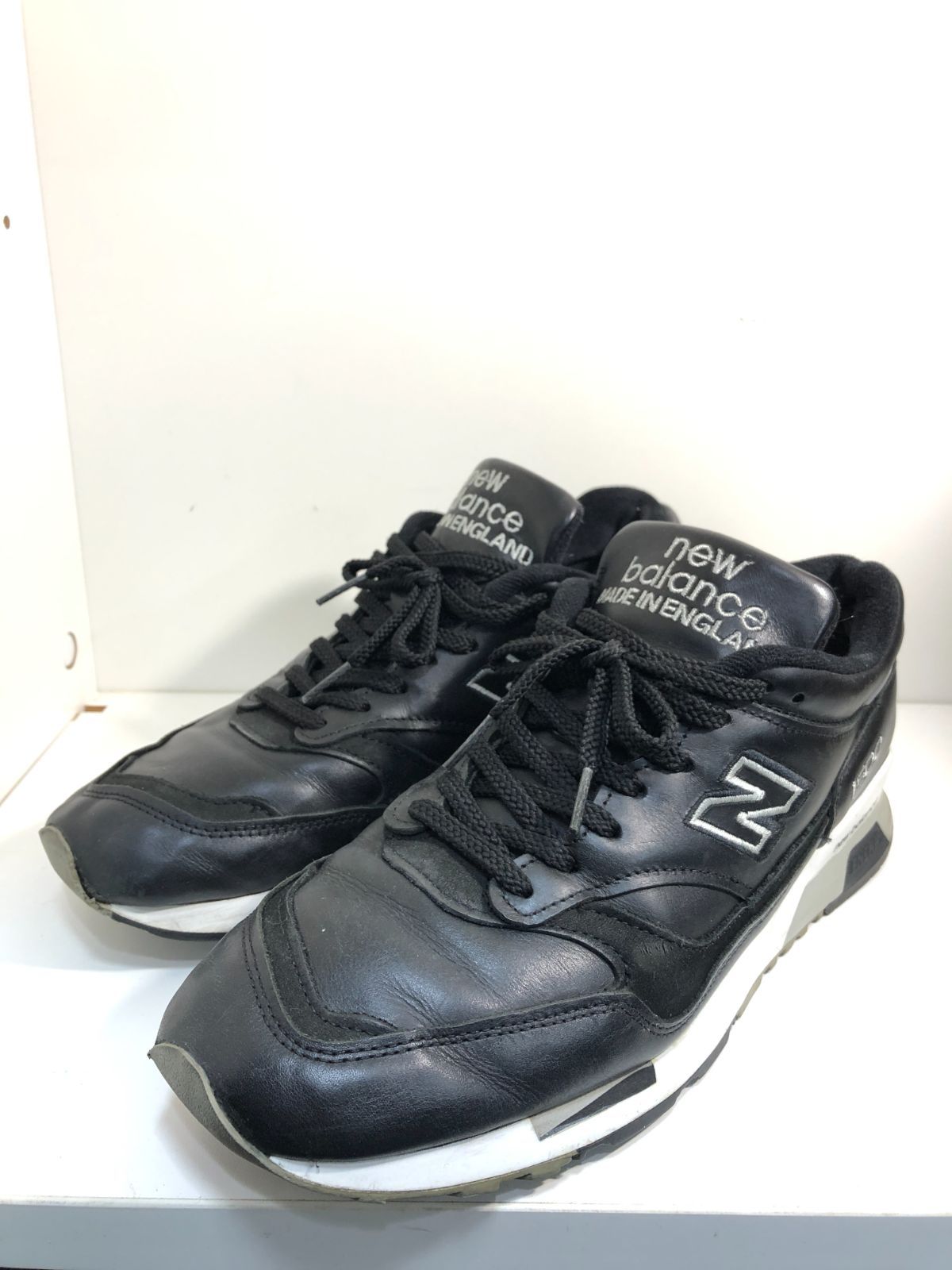 026080 NEW BALANCE M1500BK レザー スニーカー 9D 27cm MADE IN