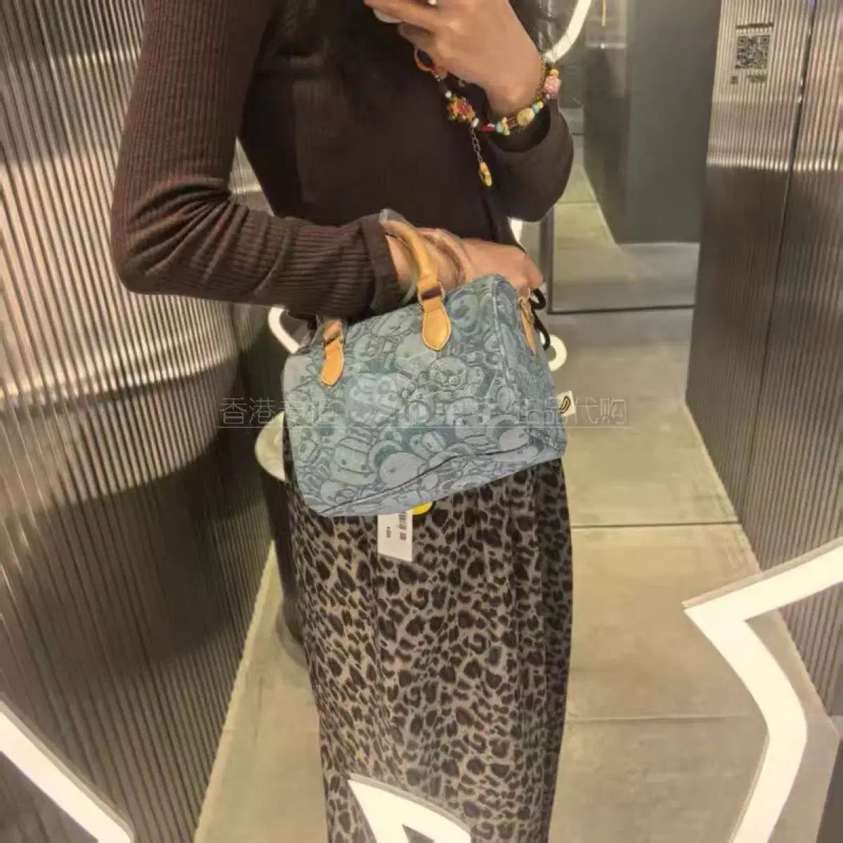 アベイシングエイプ エイプ マイロ デニム トートバッグ
