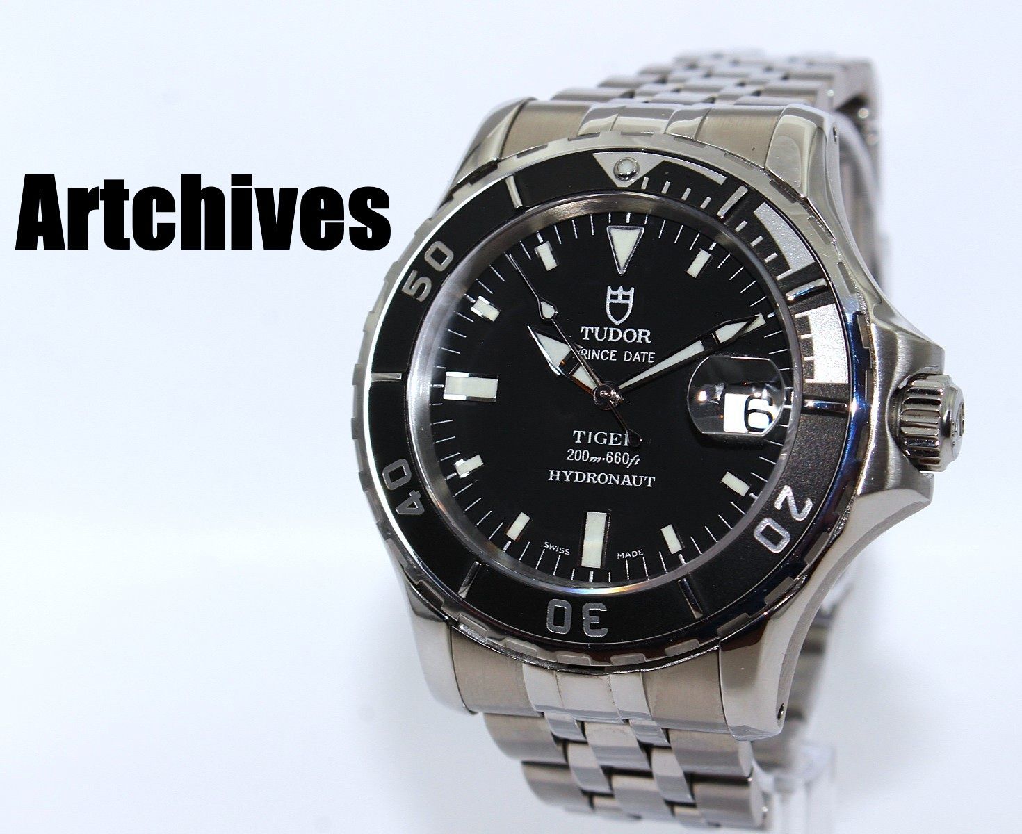 『VRW-1901』☆時計☆TUDOR (チューダー)☆89190☆ハイドロノート☆BK文字盤 メンズ 自動巻き 稼働品☆