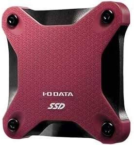 アイ・オー・データ　外付けポータブルSSD 480GB SSPH-UT480R ワインレッド USB3.1（Gen1）対応 (セ)