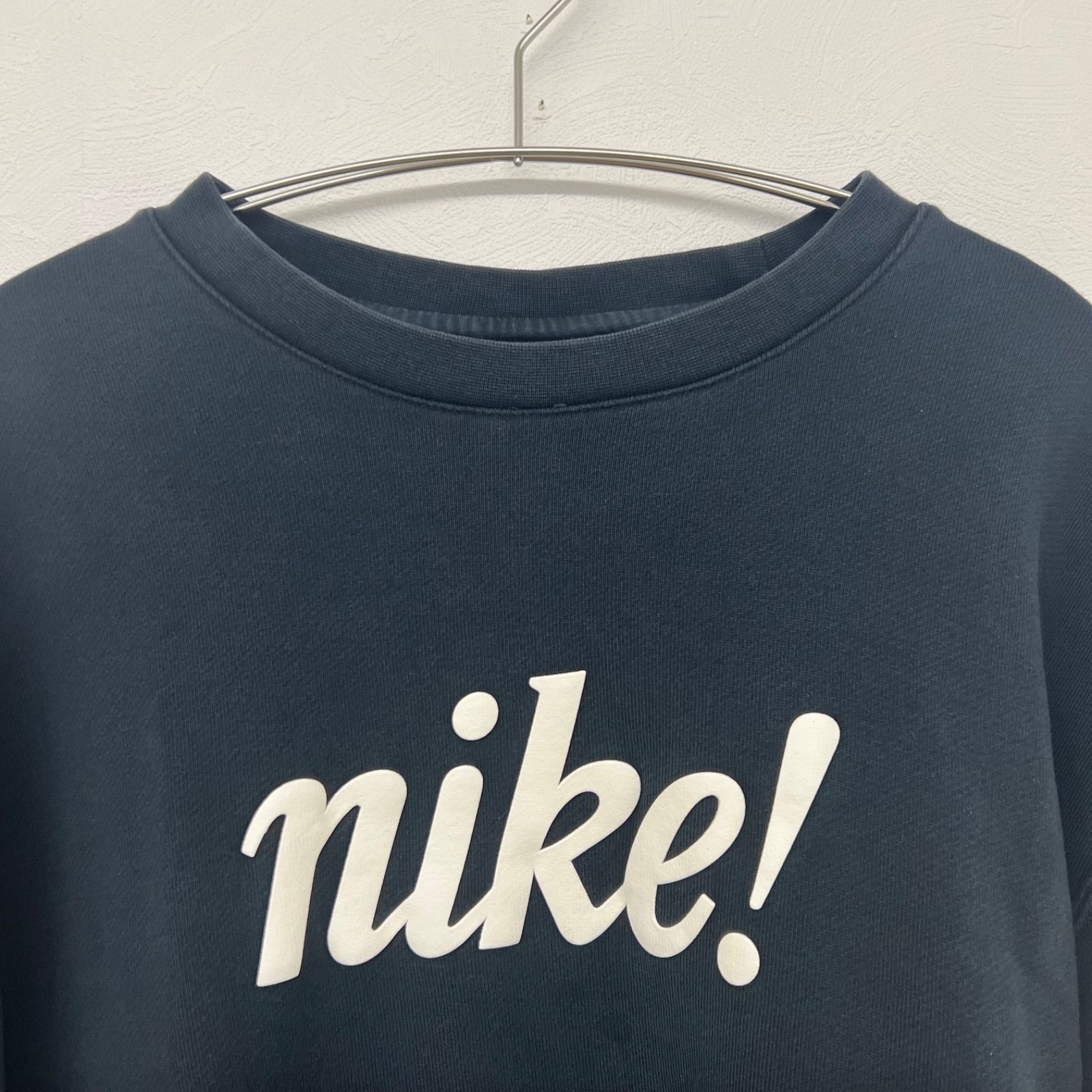 NIKE ナイキ スウェット トレーナー ブラック ロゴプリント Mサイズ 