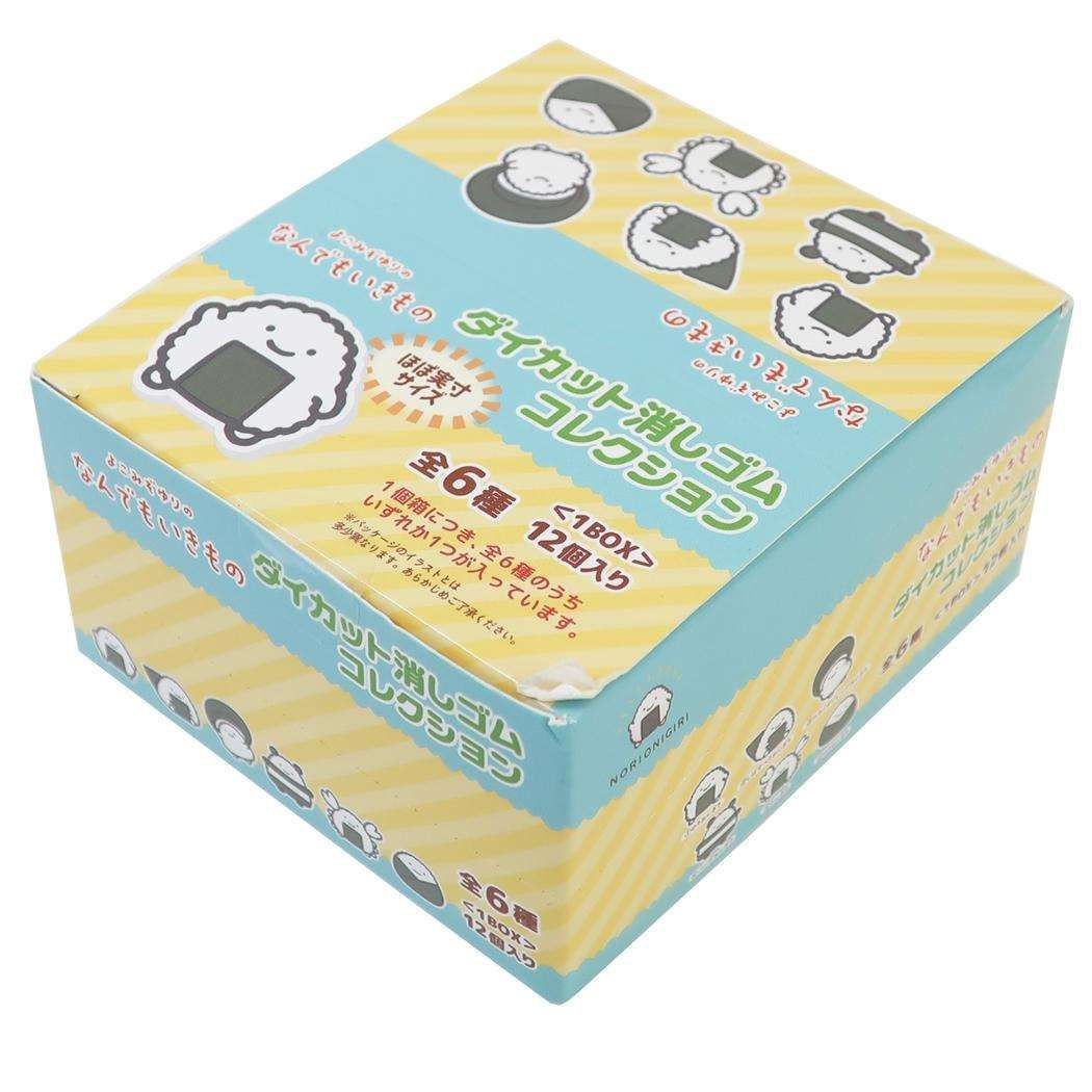 なんでもいきもの けしごむ ダイカット消しゴムコレクション 全6種 12個入セット おにぎり よこみぞゆり エンスカイ コレクション雑貨 まとめ買い BOX キャラクター グッズ