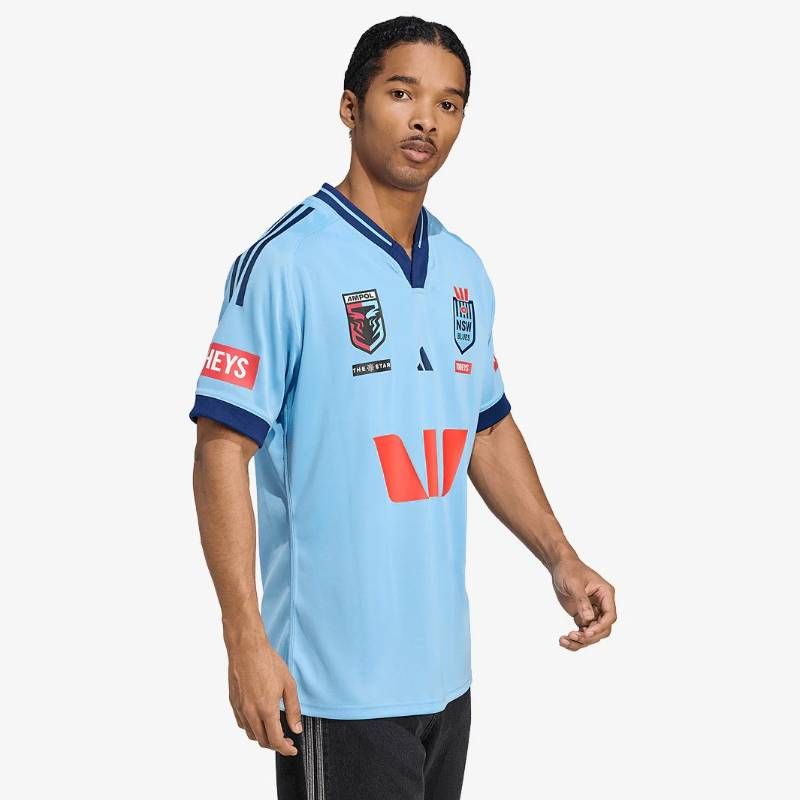 【送料無料・匿名配送】adidas アディダス ニューサウスウェールズ ブルーズ 2025 公式 レプリカ ユニフォーム 水色 ラグビー 新品 正規品