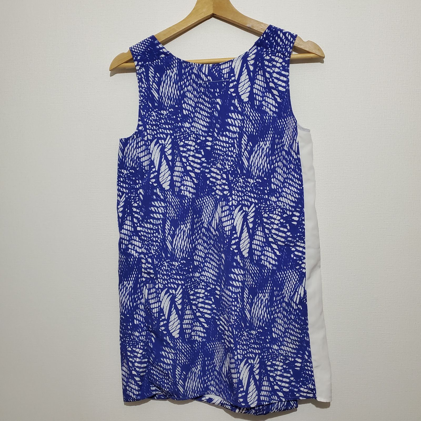 MM6 Maison Margiela 総柄 切替 ノースリーブ トップス ワンピース 
