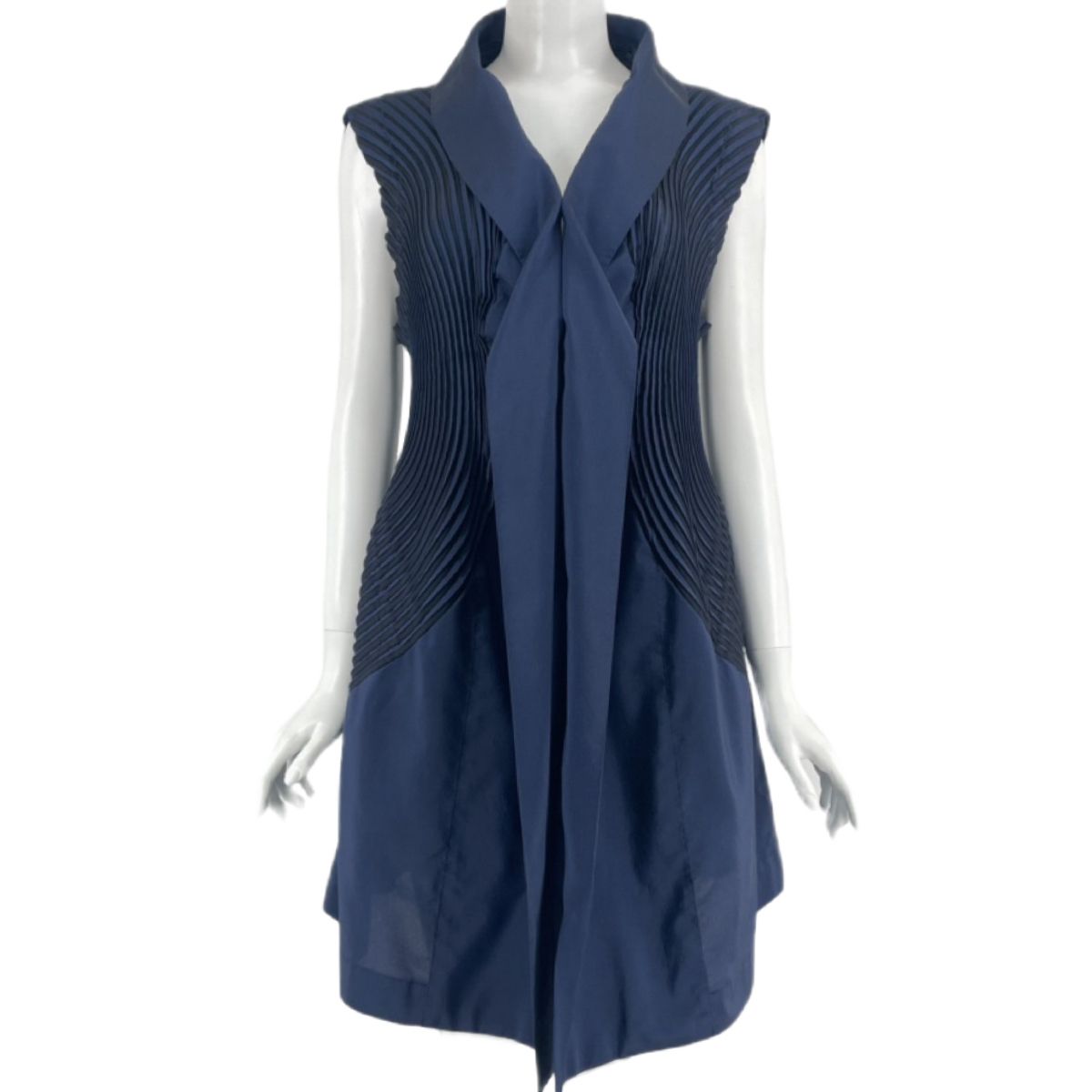極美品 PLEATS PLEASE ISSEY MIYAKE プリーツプリーズ イッセイミヤケ ワンピース サイズ2 ネイビー