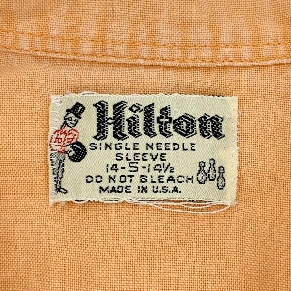 Hilton ヒルトン ボウリングシャツ ヴィンテージ 60s 60年代 半袖 刺繍