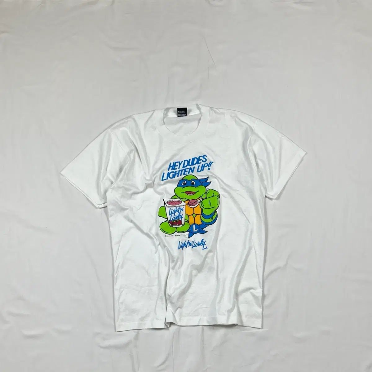 90s 90年代 light n lively プリント 半袖T