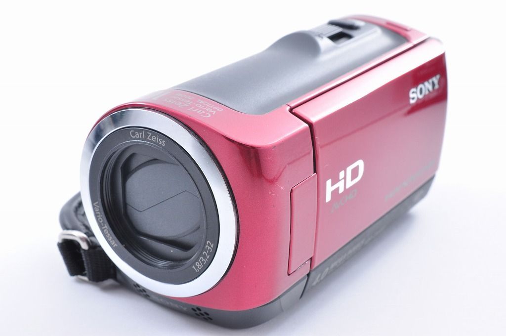 2ヶ月保証付き】SONY HDR-CX120 レッド ハンディカム フルHD ビデオ 