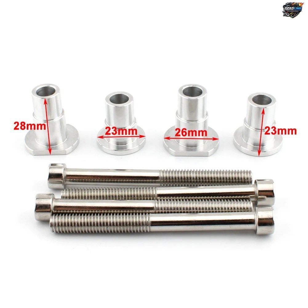 BMW R18 2020 2021 2022用オートバイツールボックスアダプターリアパッセンジャーバックレスト取り付け部品4個セット