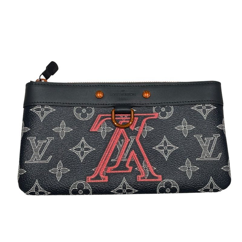 ルイ・ヴィトン LOUIS VUITTON ポシェットアポロPM M62898 ネイビー モノグラム・インク メンズ ポーチ