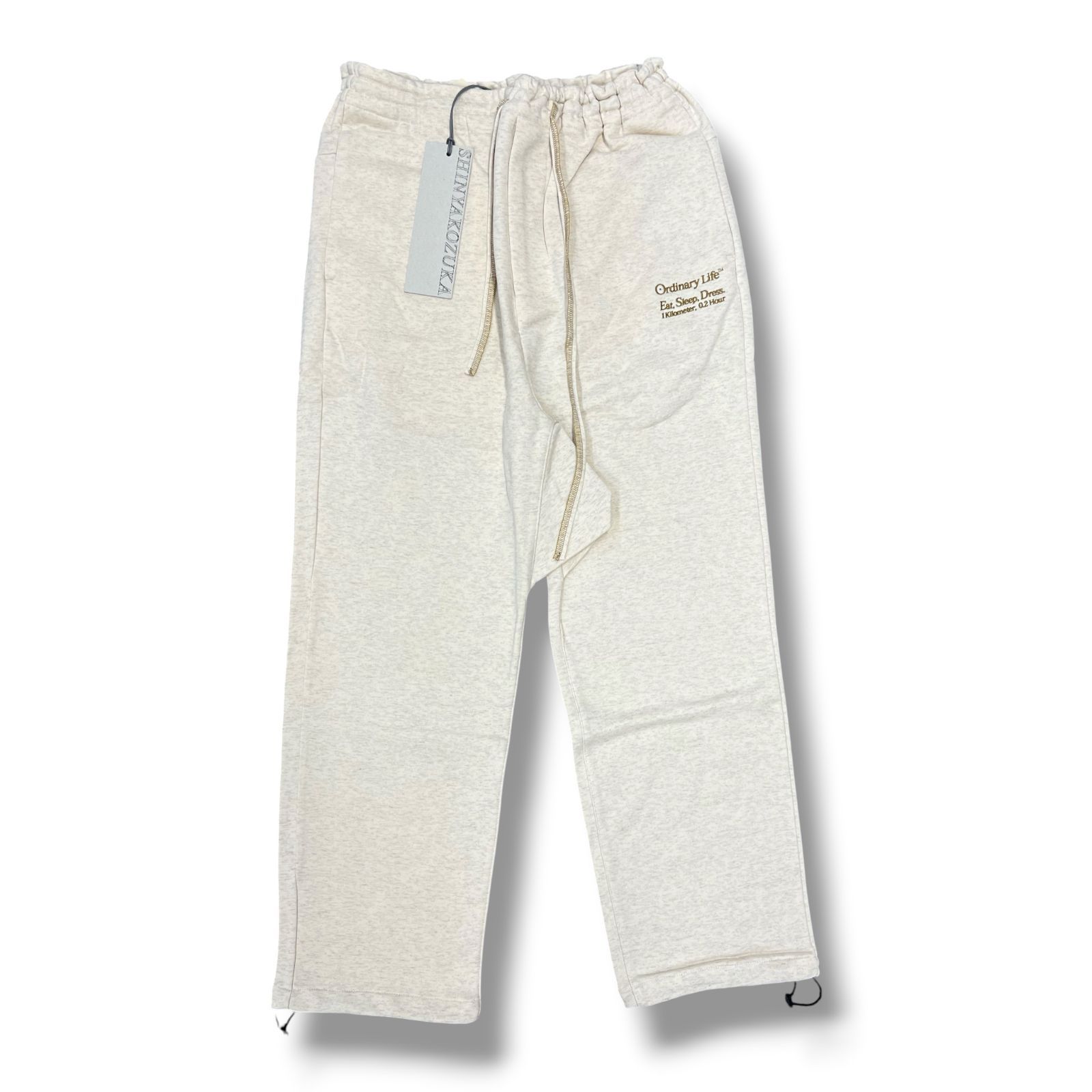 参考上代24,200円 未使用品 SHINYAKOZUKA 24SS ORDINARY DROP CROTCH オーディナリードロップクロッチ スウェットパンツ イージーパンツ シンヤコヅカ 2401SK53 オートミール