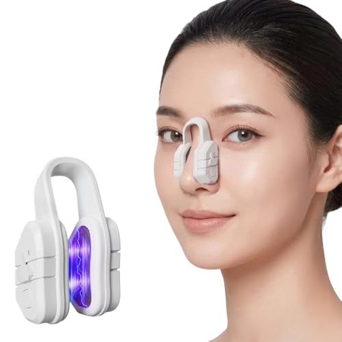 【EMS×振動で鼻の筋トレ＆ケア】 鼻専用美顔器 ems ノーズケア 鼻クリップ ノーズクリップ 鼻用美顔器 5モード 鼻を高く 小さく Eライン 美鼻 ノーズアップ Type-C 充電式 男女兼用 CE/RoHS/FCC認定(ホワイト)ma 20c89c2b