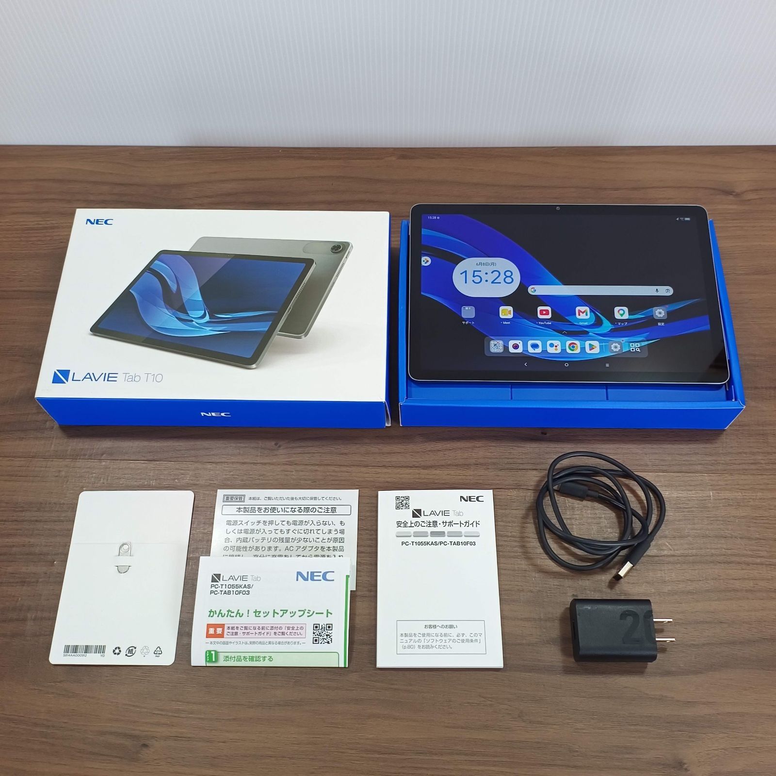 NEC LAVIE T10 10.1型 / 128GB / Android 16更新済 PC-T1055KAS ルナグレー