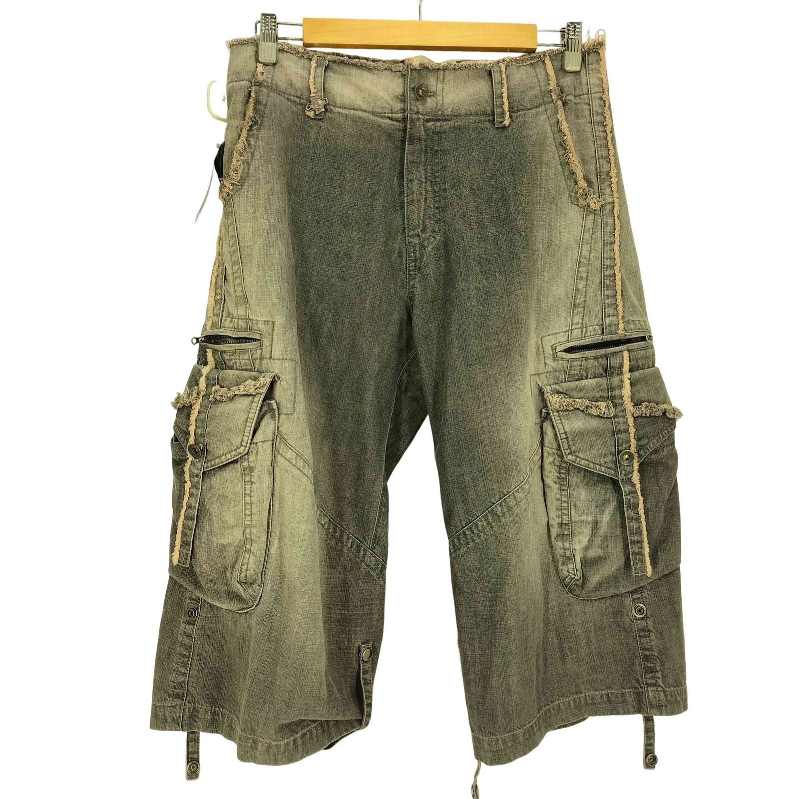 ユーズドフルギ USED古着 {{Aesynctx}} CAPRI PANTS クロップドデニム レディース import：L