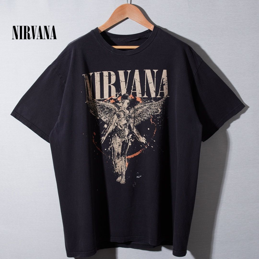 ニルヴァーナ NIRVANA Tシャツ XL相当 ブラック バンT バンドT ロックT