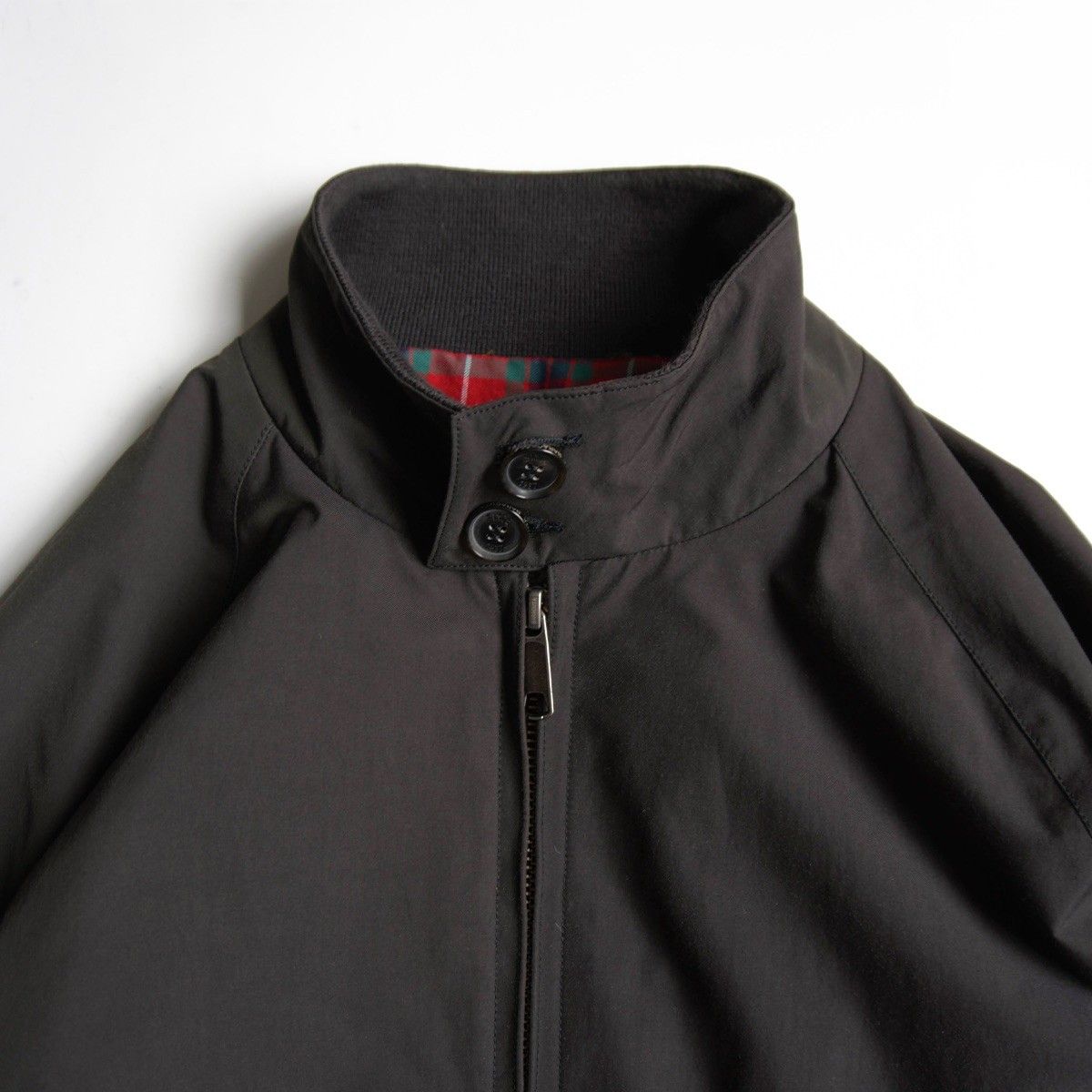 【美品】 BARACUTA 【G9 スウィングトップ ハリントンジャケット】 38 バラクータ フェードブラック イングランド製 26060043 美品】 BARACUTA 【G9 スウィングトップ ハリントンジャケット】 38