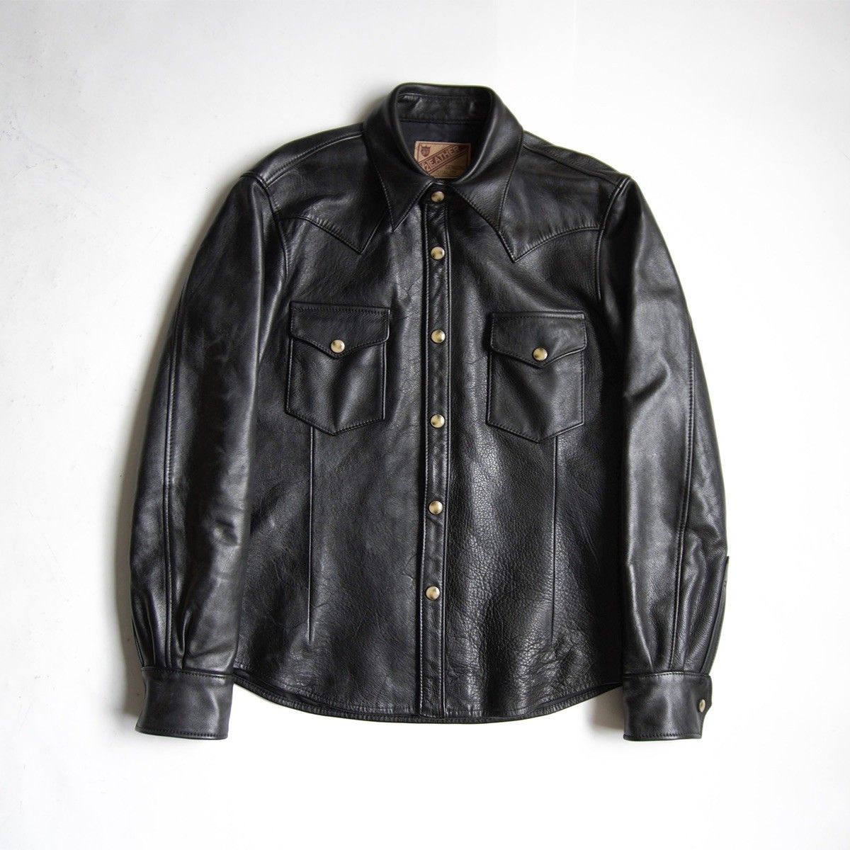 【美品】Y’2 LEATHER【ホースハイド ウエスタンシャツ】40 レザー ジャケット ワイツーレザー 26060044